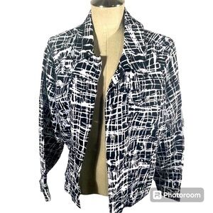 Saint Tropez West Linen Jacket size 1X